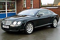 The beautiful Bentley Continental GT