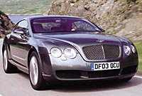 The Bentley Continental GT makes short work of the hills