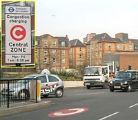 London Congestion Zone Sign