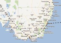 Australian touring map